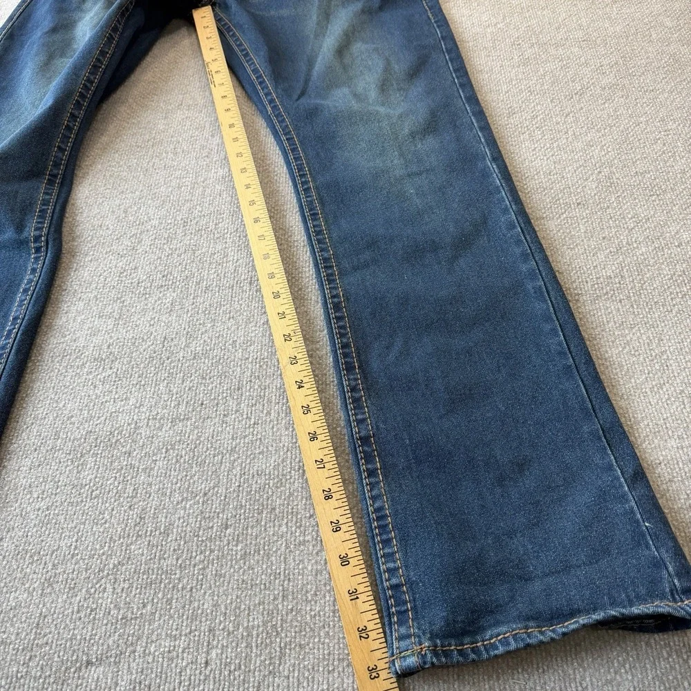True Religion Ricky Relaxed Straight Men's Jeans Sz 36 Dark Wash Denim